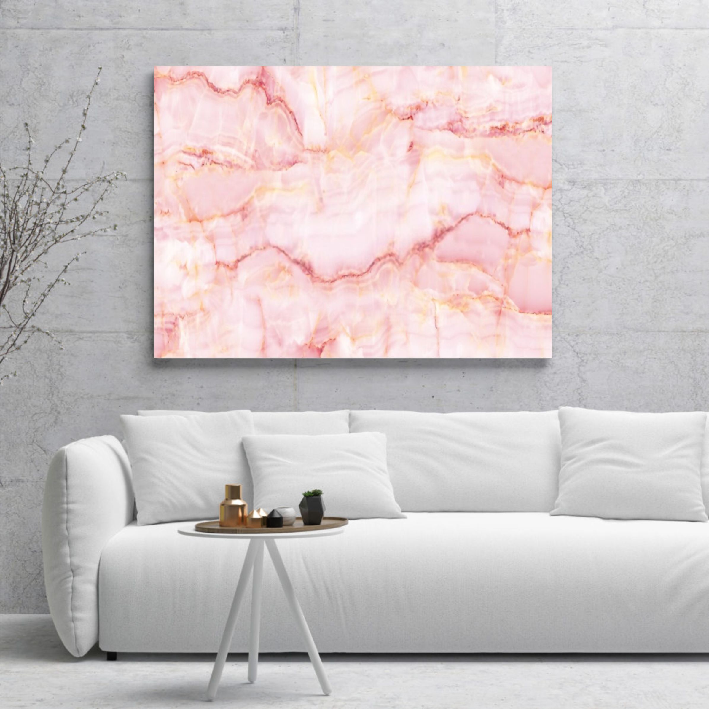 Pembe%20Tonlarında%20Mermer%20Desen%20Kanvas%20Tablo